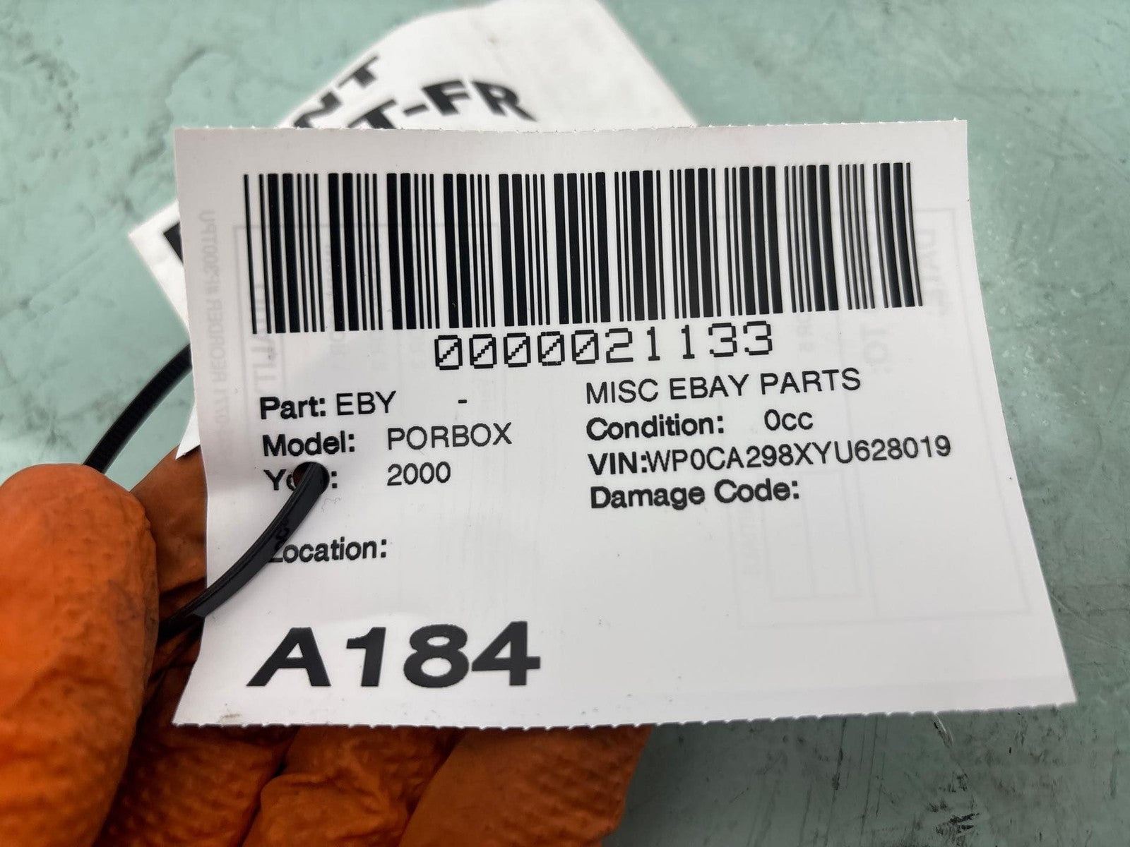 1997-2004 Porsche Boxster Right Passenger Side Door Window Glass OEM