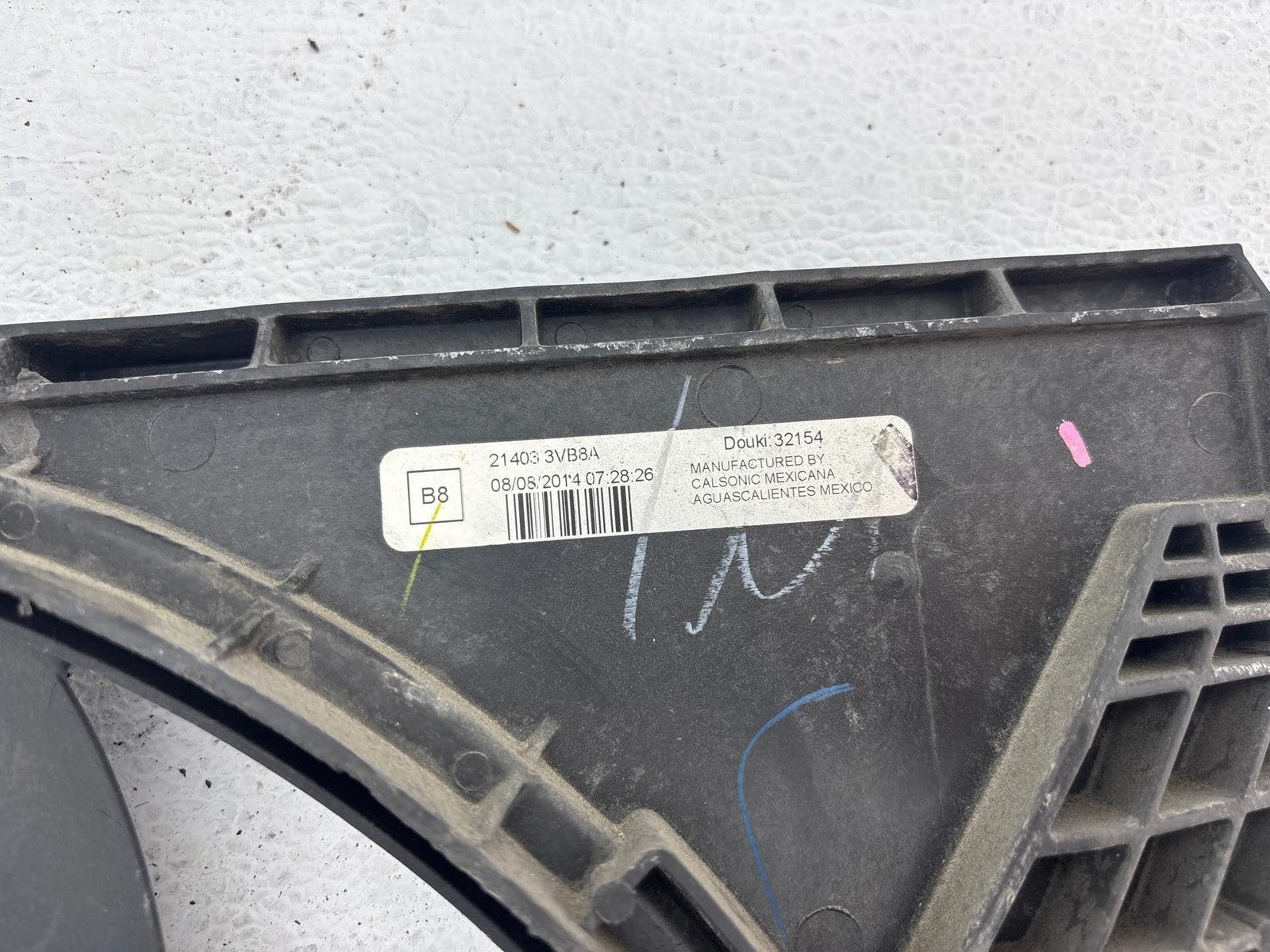 12-19 Nissan Versa Hatchback Radiator Cooling Fan Assembly OEM