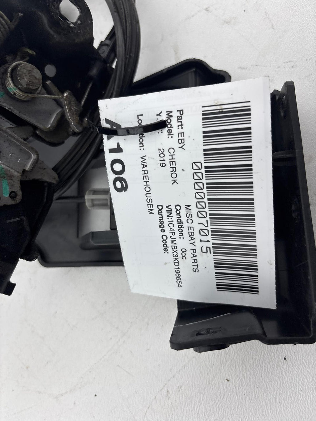 19 Jeep JEEP CHEROKEE Hood Release Cable OEM