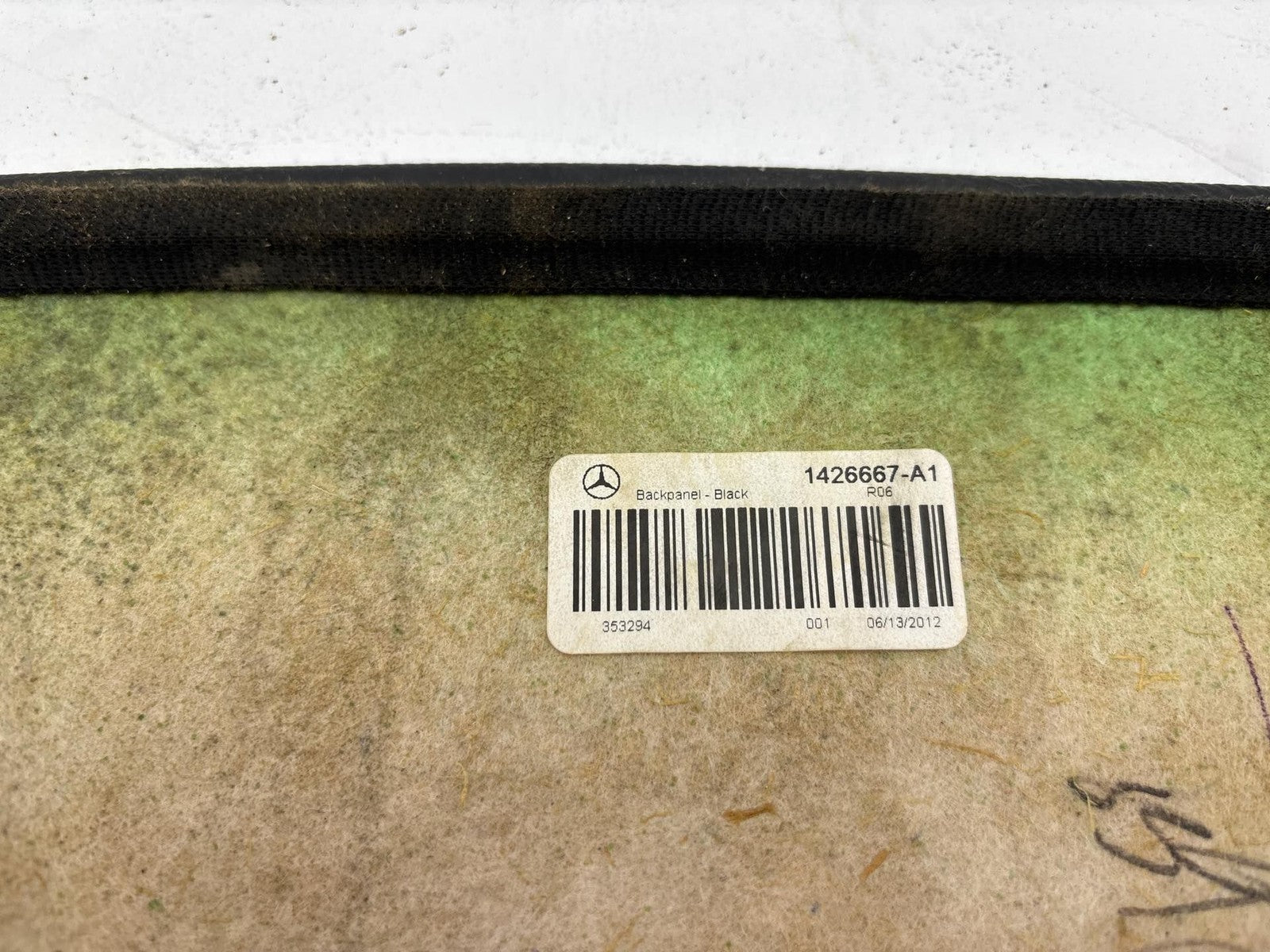 07-12 Mercedes GL450 Front Seat Back Trim Cover Panel OEM