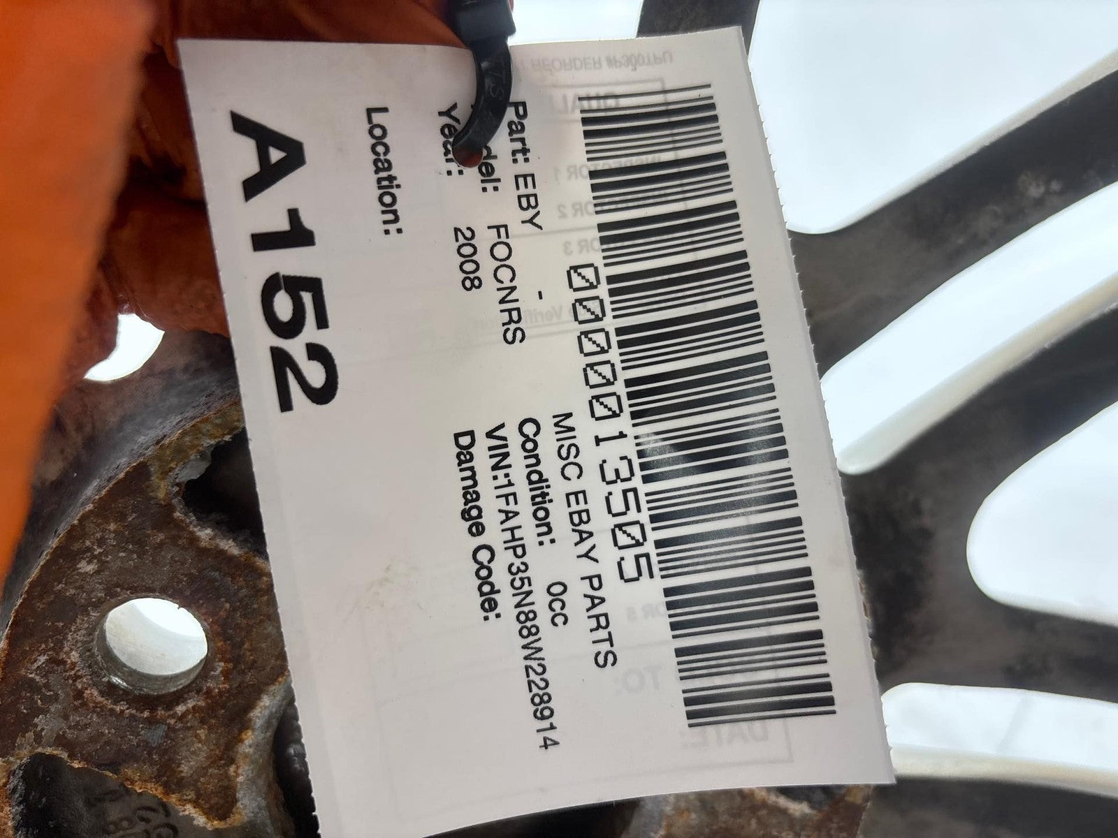 2000-2009 Ford Focus Wheel Rim 15x6 W/Center Cap 16 Spoke OEM