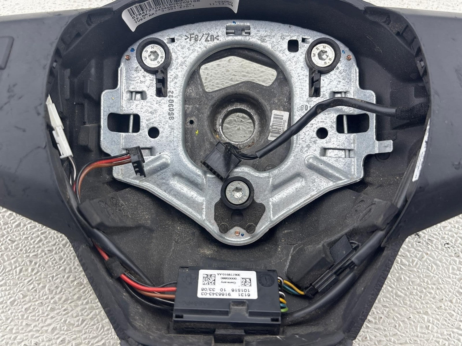 07-13 BMW E70 X5 Driver Heated Steering Wheel Control Switch Black OEM