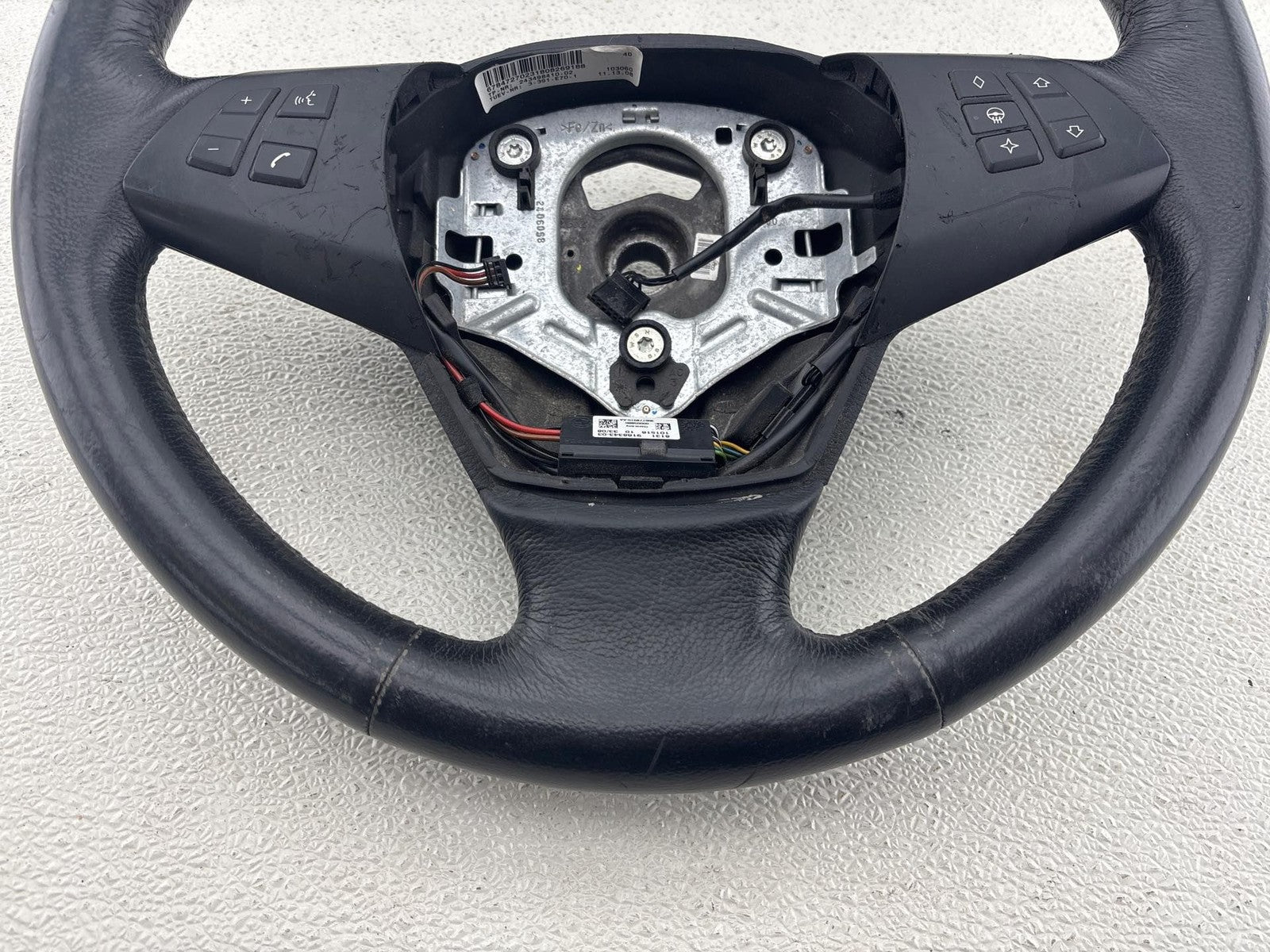 07-13 BMW E70 X5 Driver Heated Steering Wheel Control Switch Black OEM