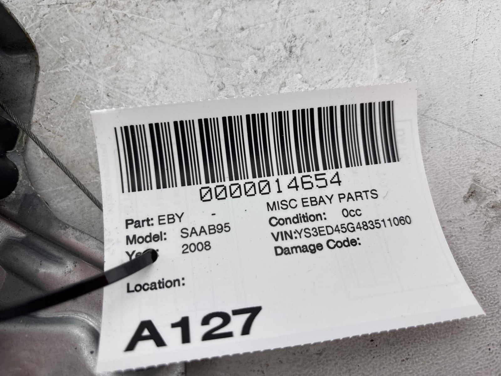 1999-2010 Saab 9-5 RH Passengers Rear Power Window Motor & Regulator OEM