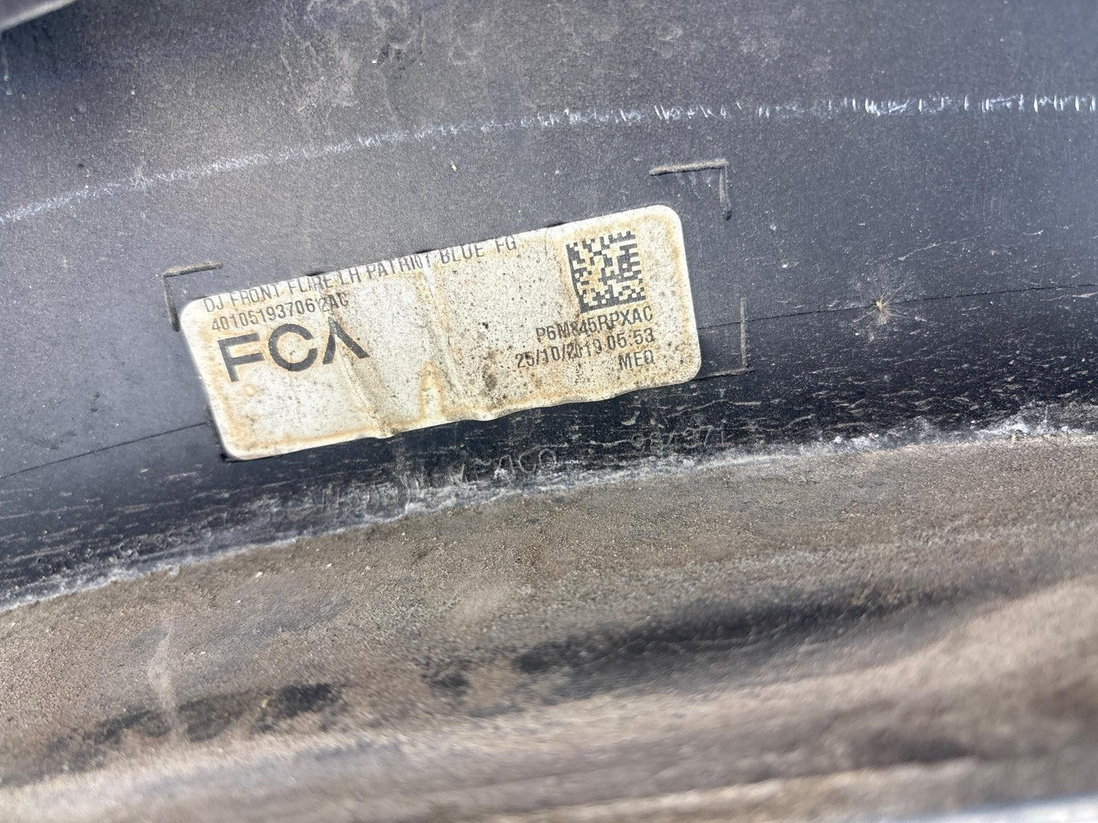 19-24 Dodge Ram 3500 Front Left Fender Flare Molding OEM