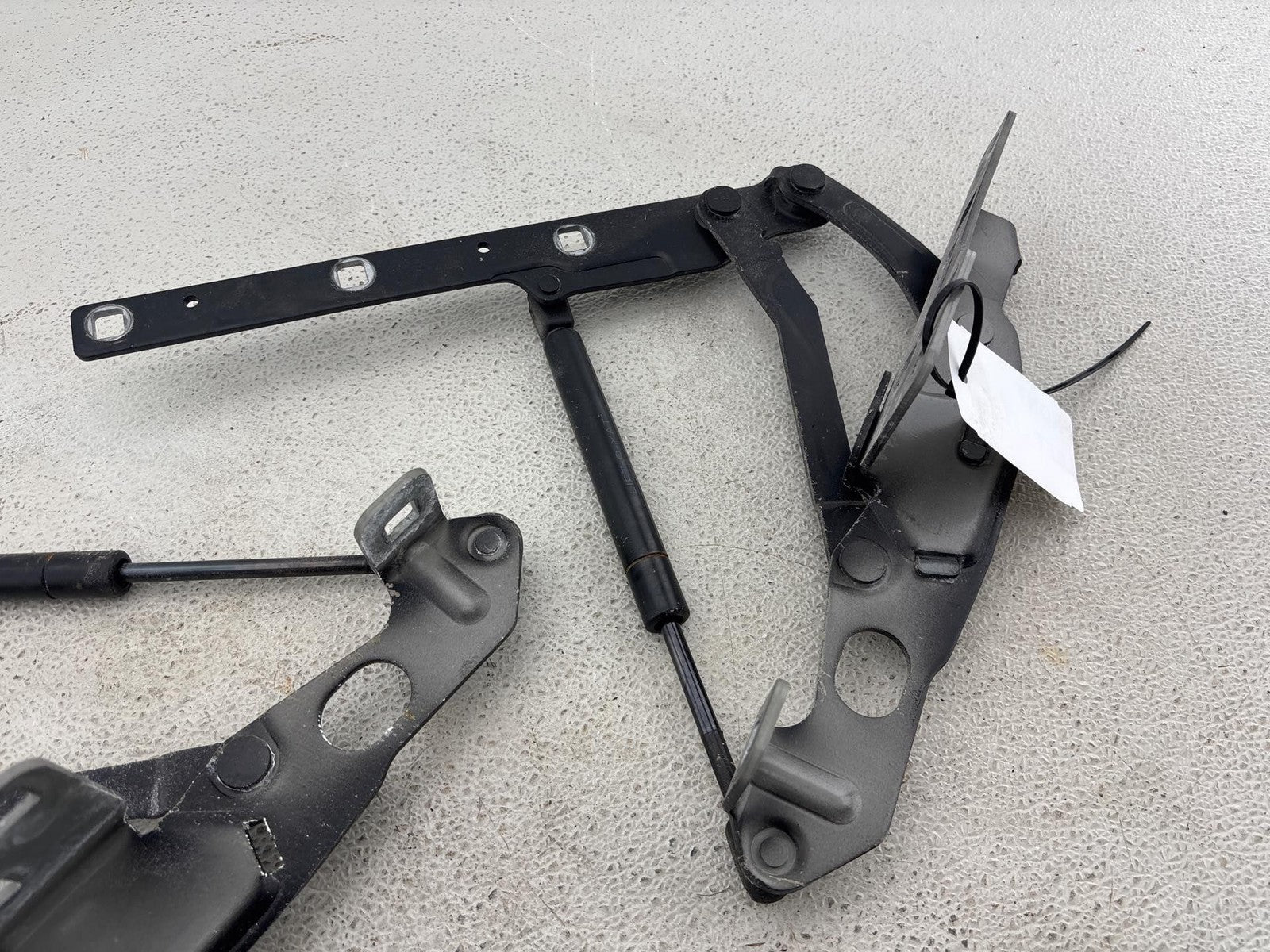 04-09 MERCEDES SL600 FRONT LEFT RIGHT HOOD LIFT HINGE BLACK PAIR OEM