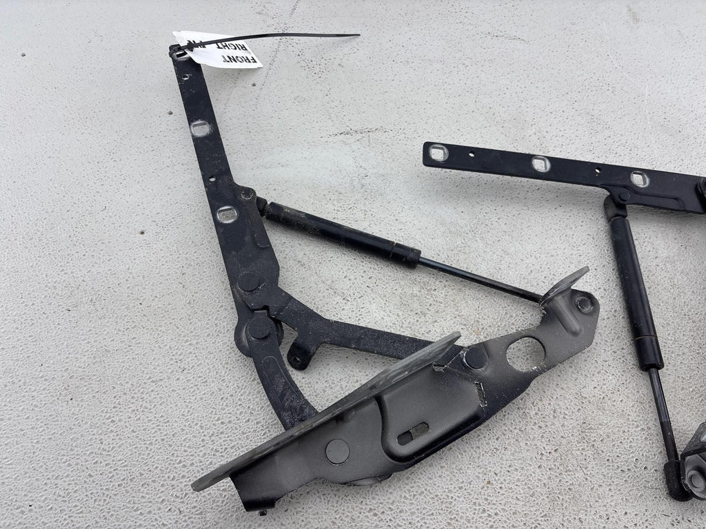 04-09 MERCEDES SL600 FRONT LEFT RIGHT HOOD LIFT HINGE BLACK PAIR OEM