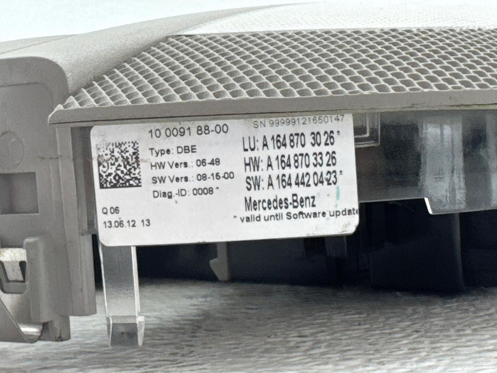 07-12 Mercedes GL450 Front Overhead Dome Light Lamp OEM 1648703026