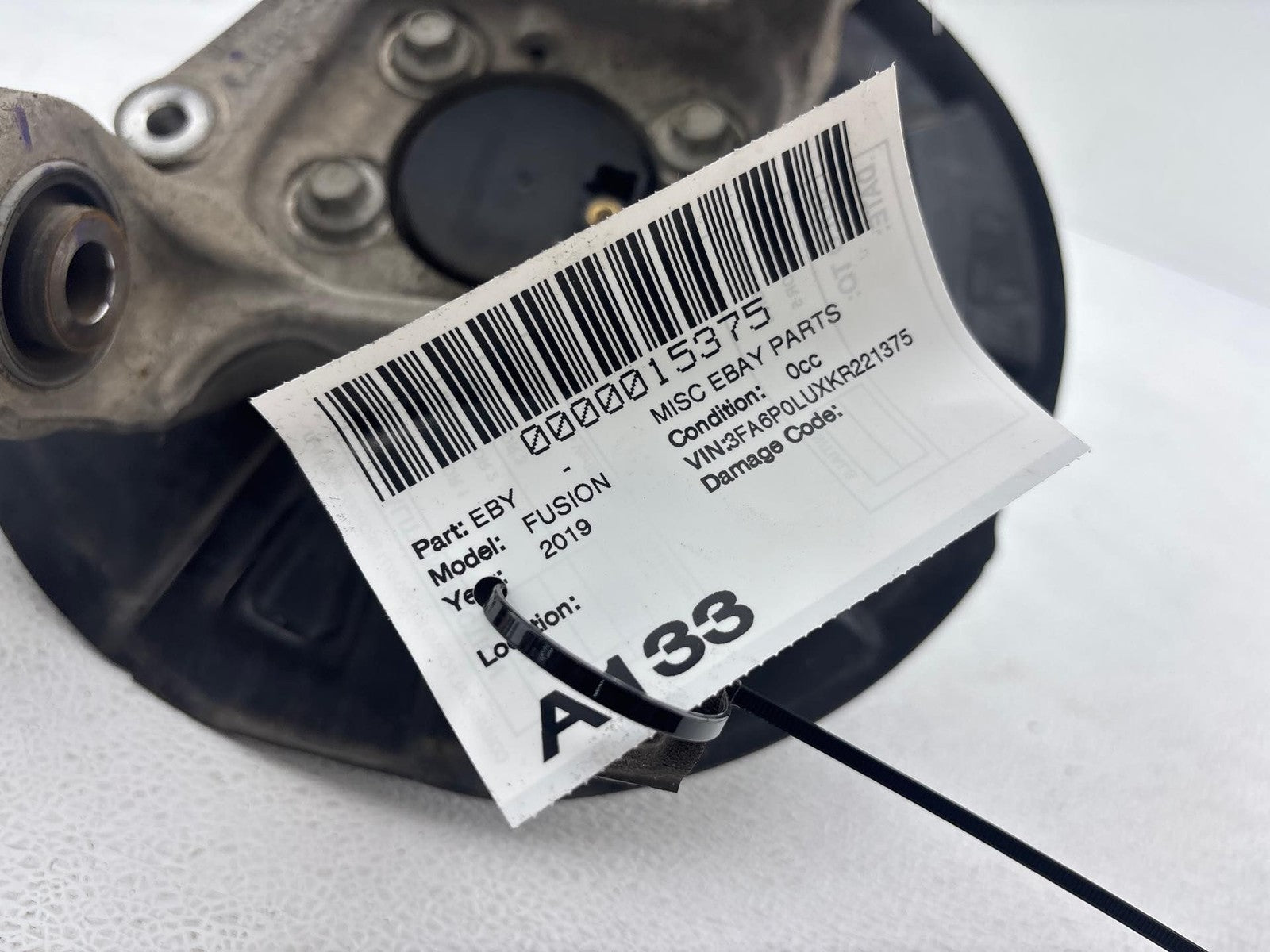 17-20 FORD FUSION HYBRID S REAR LEFT DRIVER SIDE SPINDLE KNUCKLE WHEEL HUB OEM