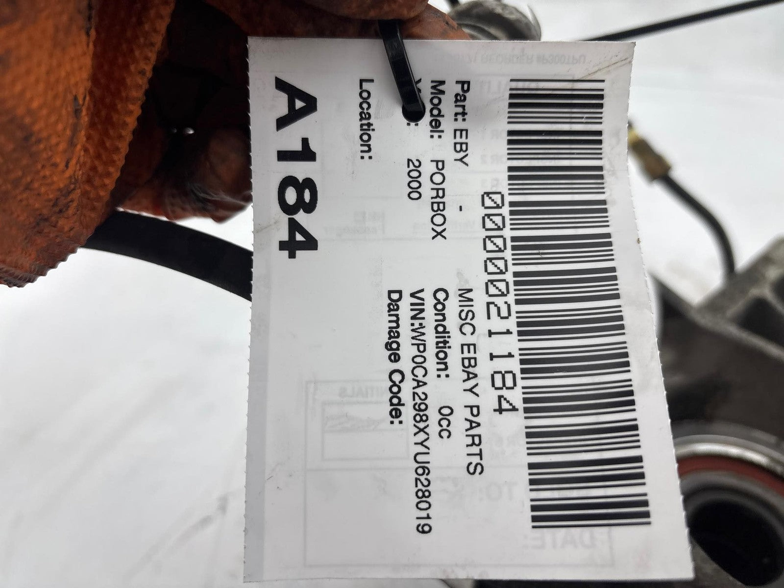 1997 - 2000 Porsche Boxster Rear Right Side Spindle Knuckle Hub OEM