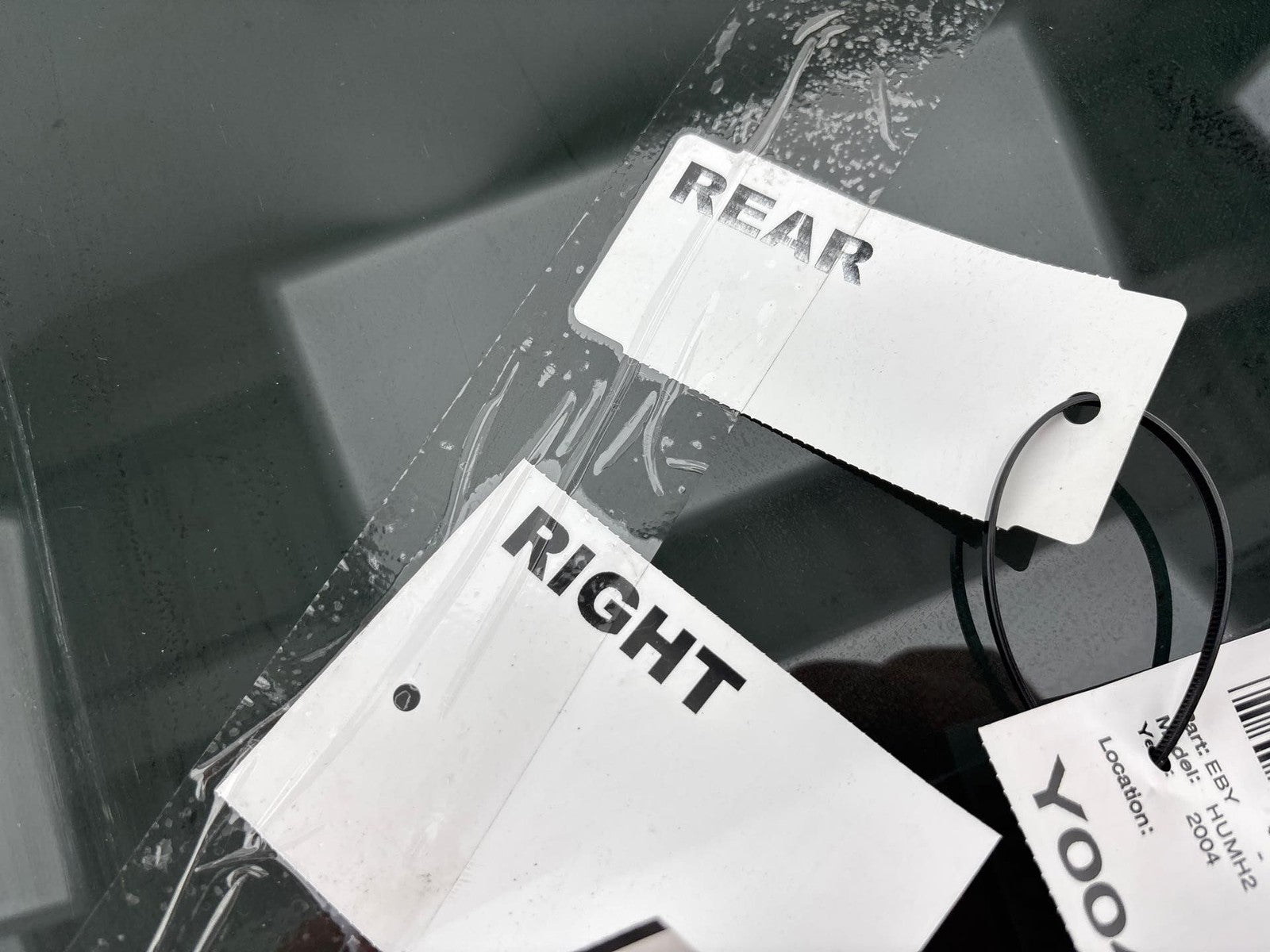 03-09 Hummer H2 Rear Right Passenger Side Door Window Auto Glass