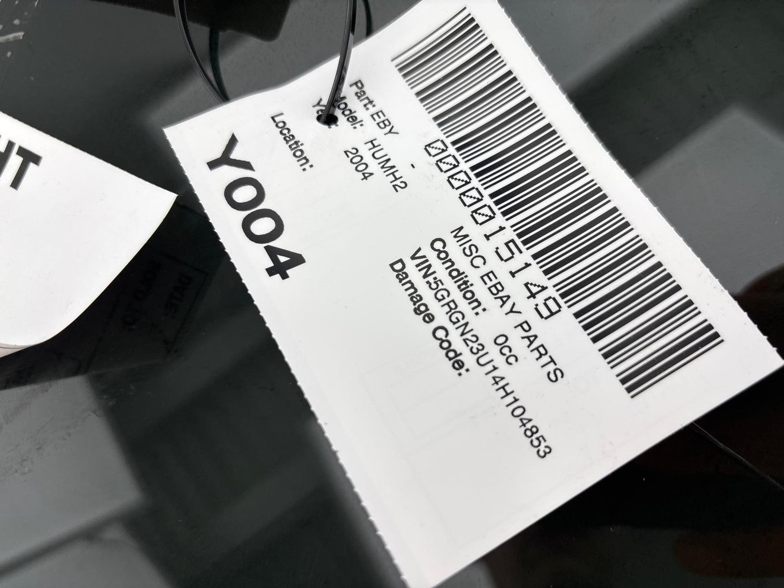 03-09 Hummer H2 Rear Right Passenger Side Door Window Auto Glass