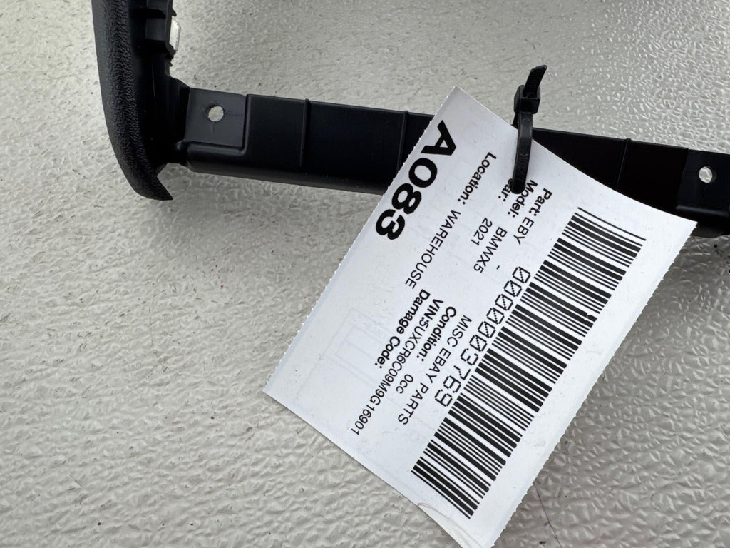 19-23 BMW X5 FRONT CENTER CONSOLE BACK TRIM COVER PANEL 9399874