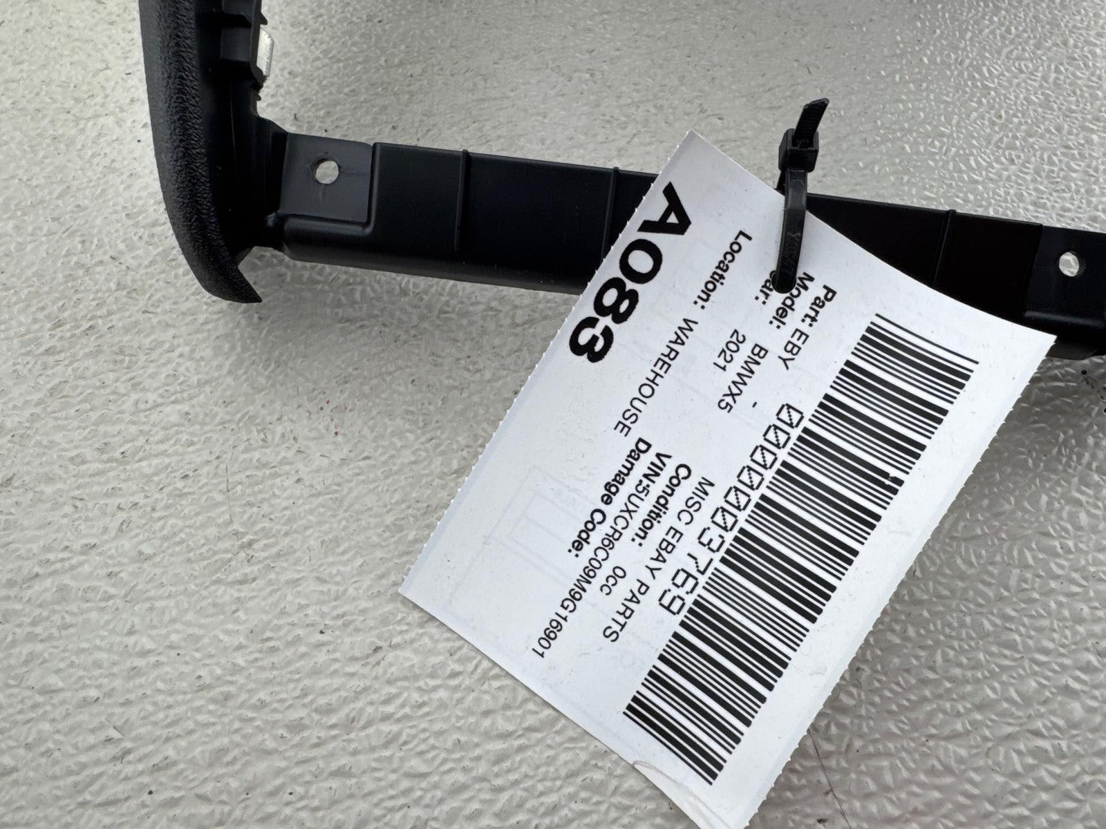 19-23 BMW X5 FRONT CENTER CONSOLE BACK TRIM COVER PANEL 9399874