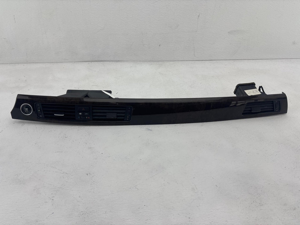 07-11 BMW 328 335 E90 Interior Center Dashboard Dash Wood Trim W/Air Vents OEM