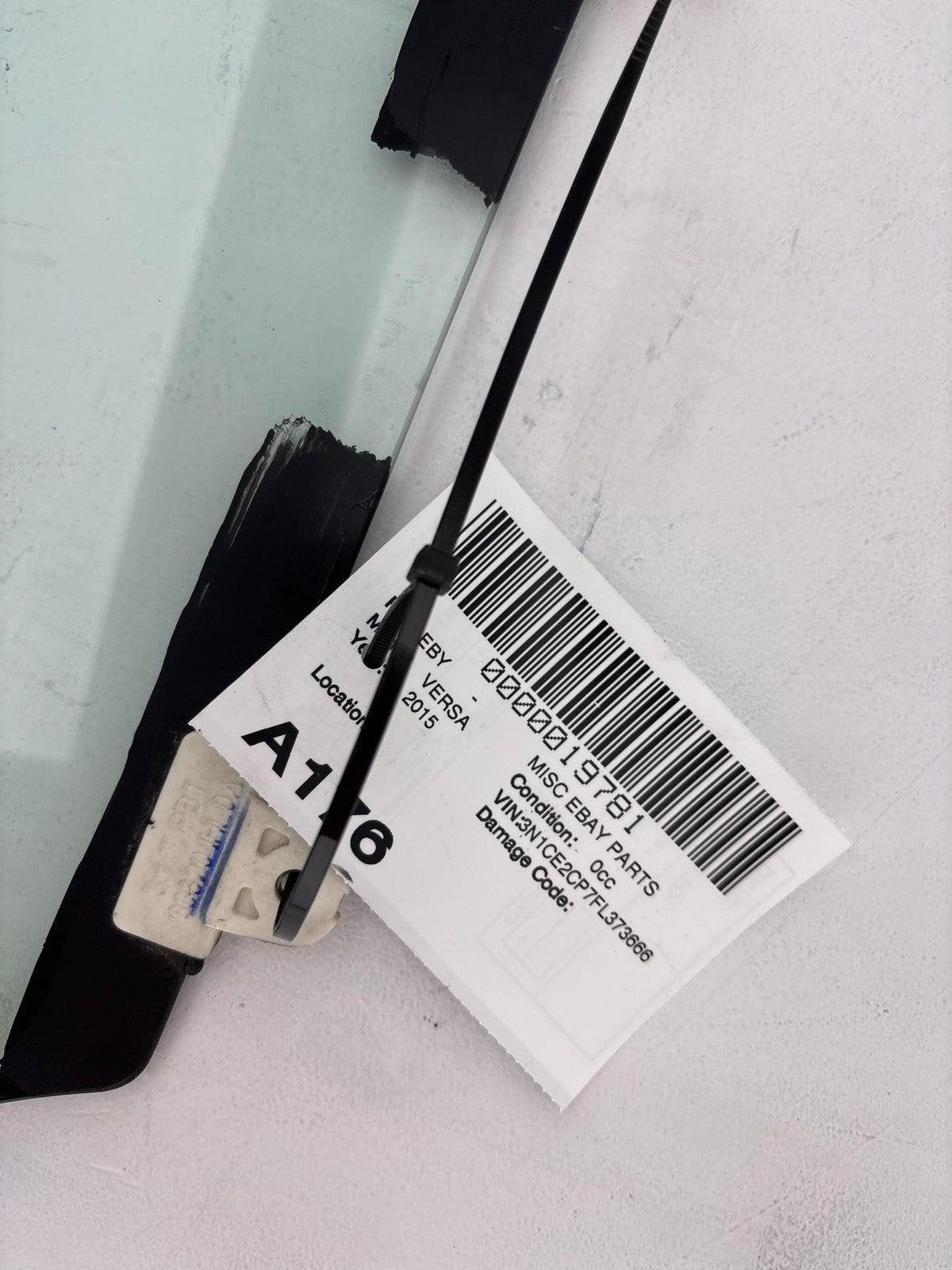 14-19 Nissan Versa Hatchback Rear Right Door Window Glass OEM