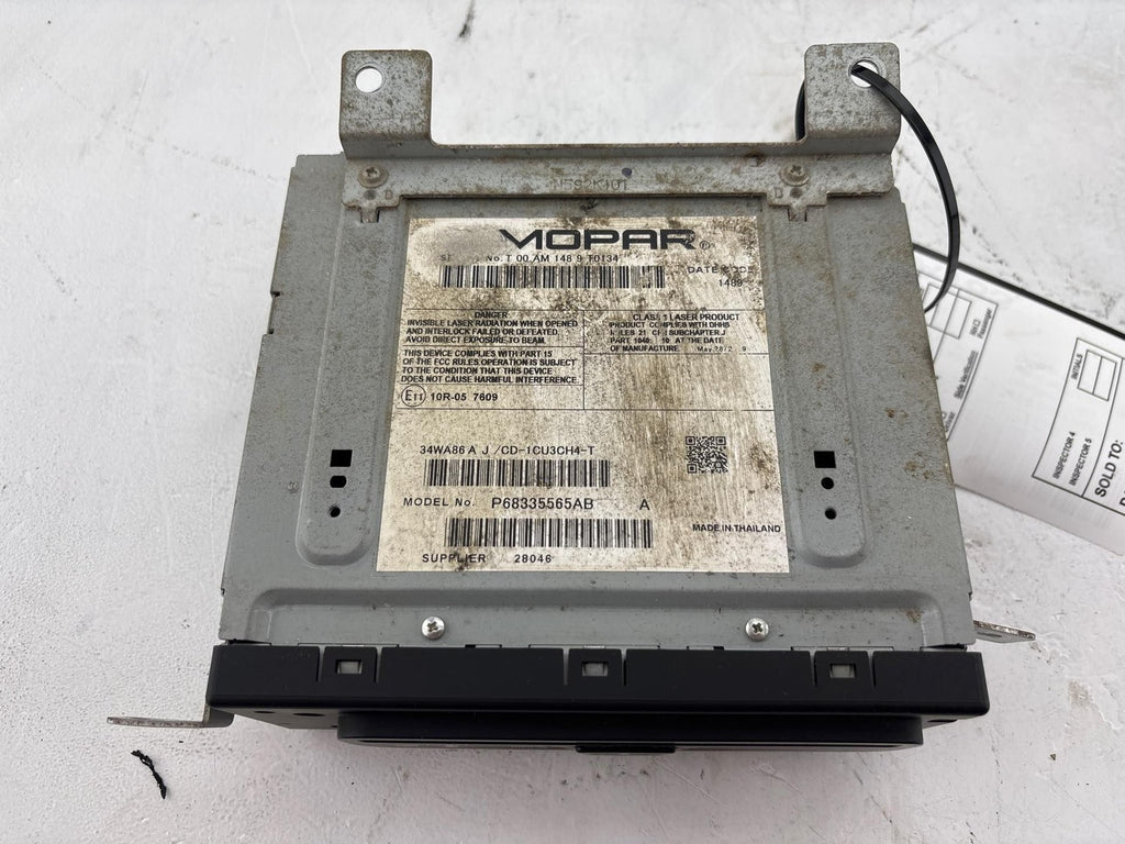 19-20 Ram 3500 Pickup 6.7L Diesel CD Player OEM 68335565AB