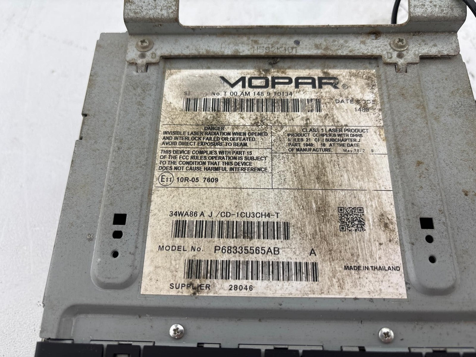 19-20 Ram 3500 Pickup 6.7L Diesel CD Player OEM 68335565AB