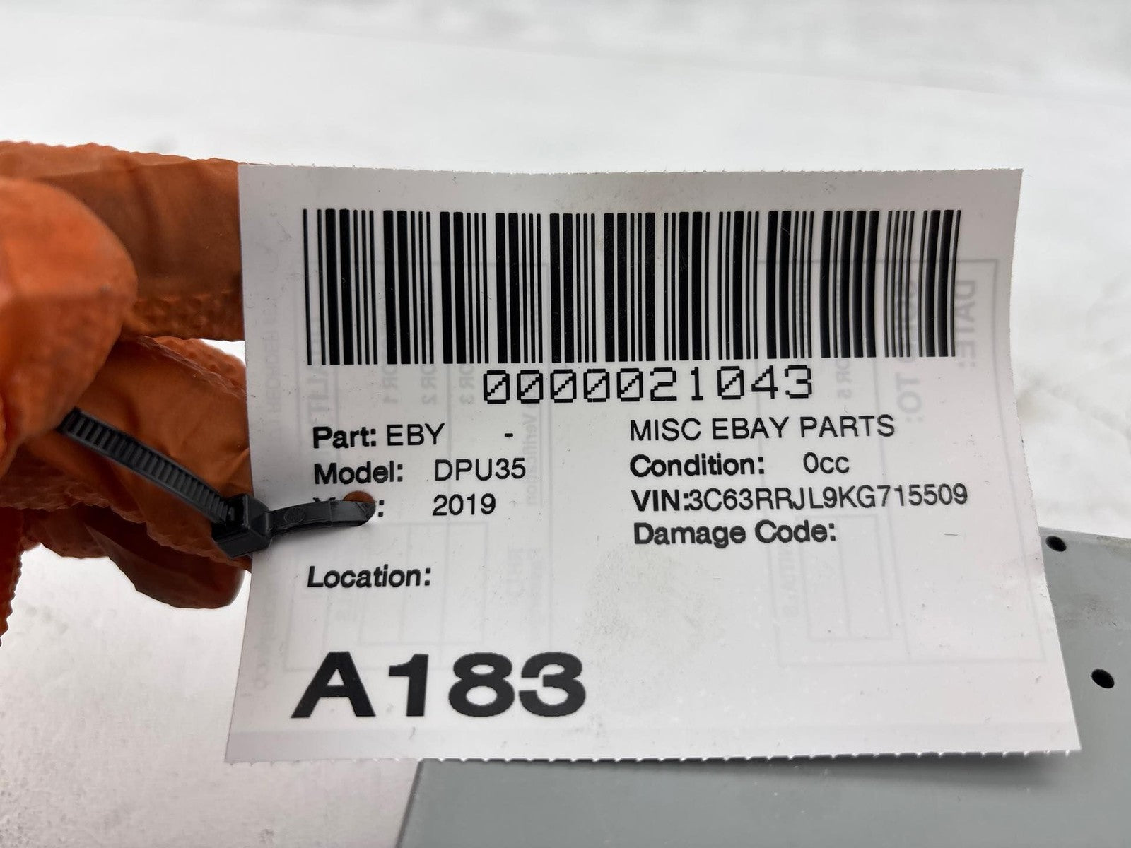 19-20 Ram 3500 Pickup 6.7L Diesel CD Player OEM 68335565AB