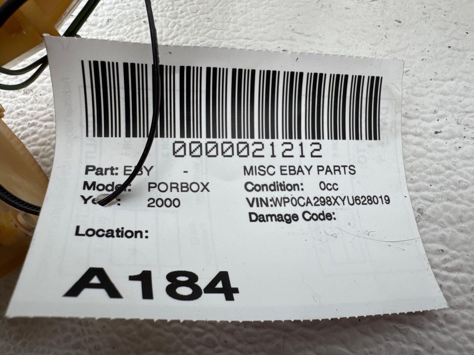 1997-2001 Porsche Boxster 986 911 Fuel Tank Gauge Level Sending Unit OEM