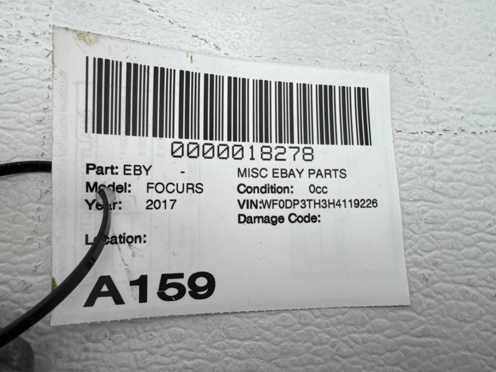 16-18 Ford Focus RS Power Steering Column Assembly OEM