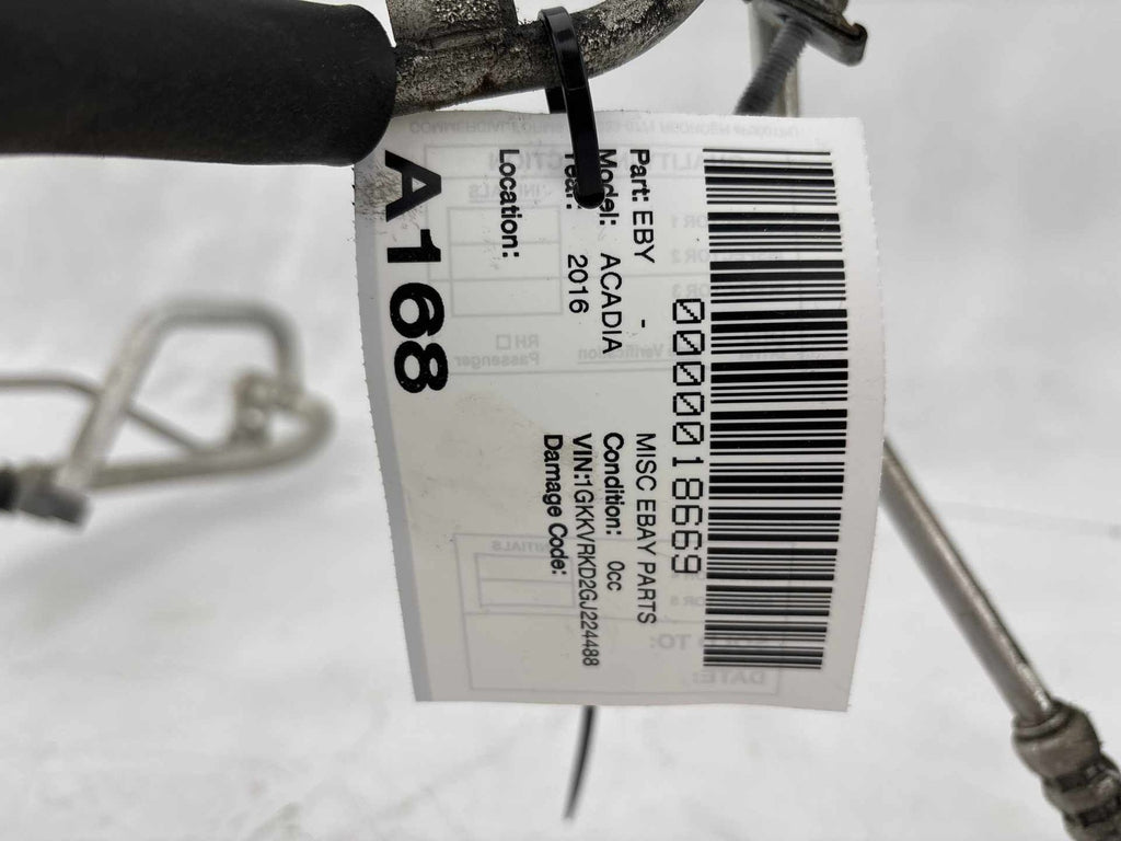 13-17 GMC Acadia 3.6 A/C Air Conditioning Heat Exchanger Hose OEM