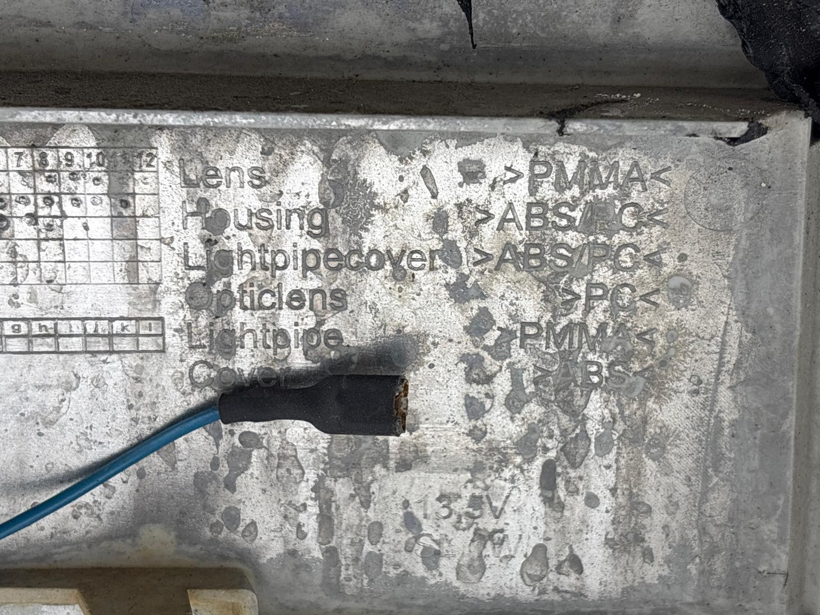 07-10 BMW E70 X5 Front Left Driver Side Inner Tail Light Taillight Lamp OEM