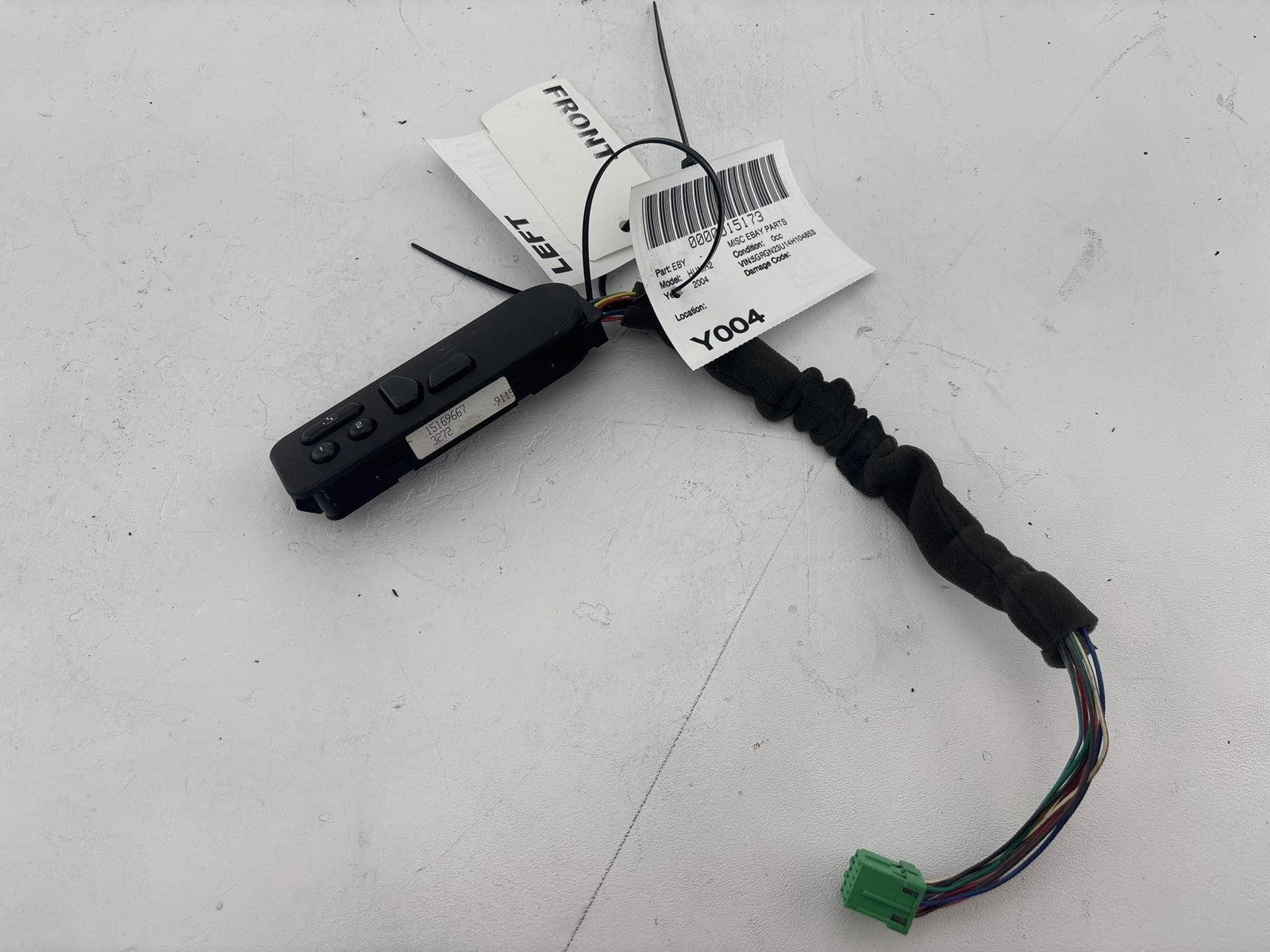 03-07 Hummer H2 Front Left Side Door Seat Heat Heater & Memory Switch Oem