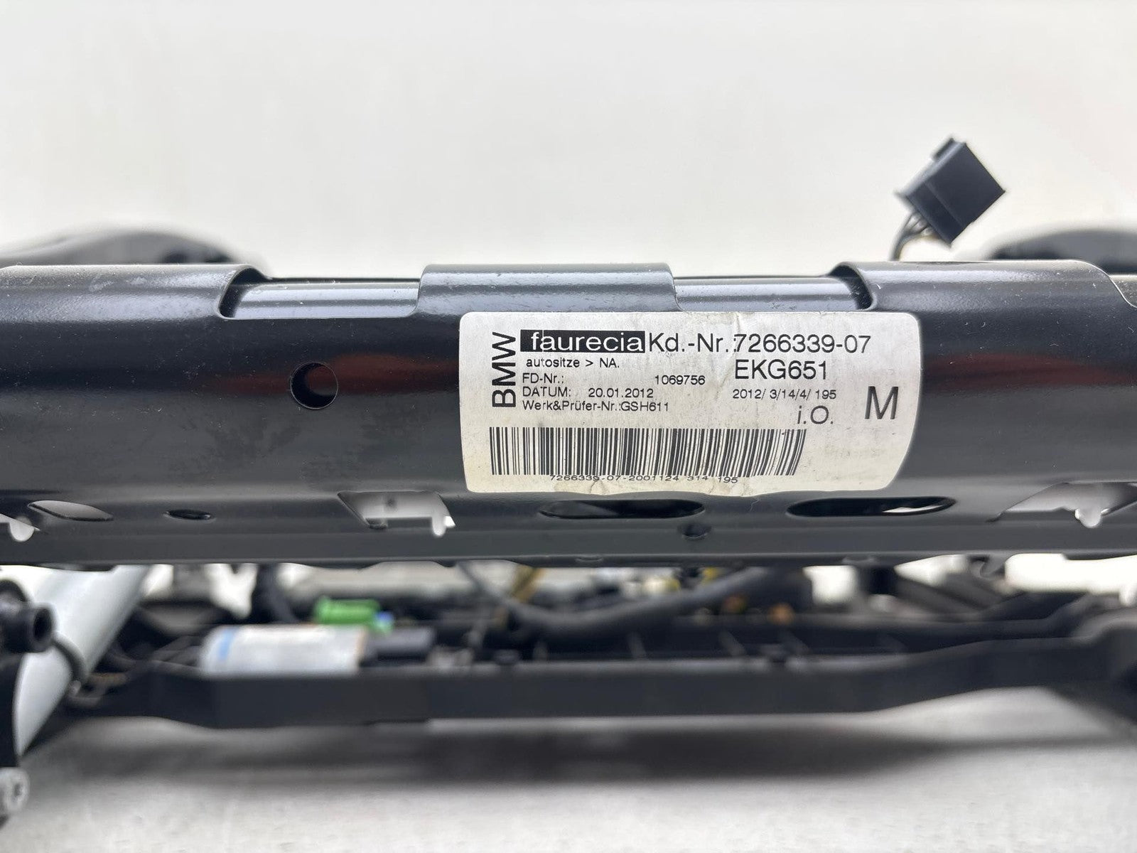 09-15 BMW 550I 750Li 750i F01 F02 Front Left Driver Seat Track Rail OEM