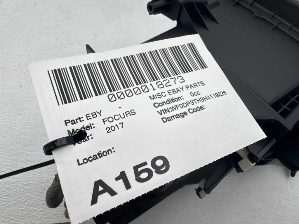 16-18 Ford Focus RS Center Console Floor With Arm Rest Leather Black OEM