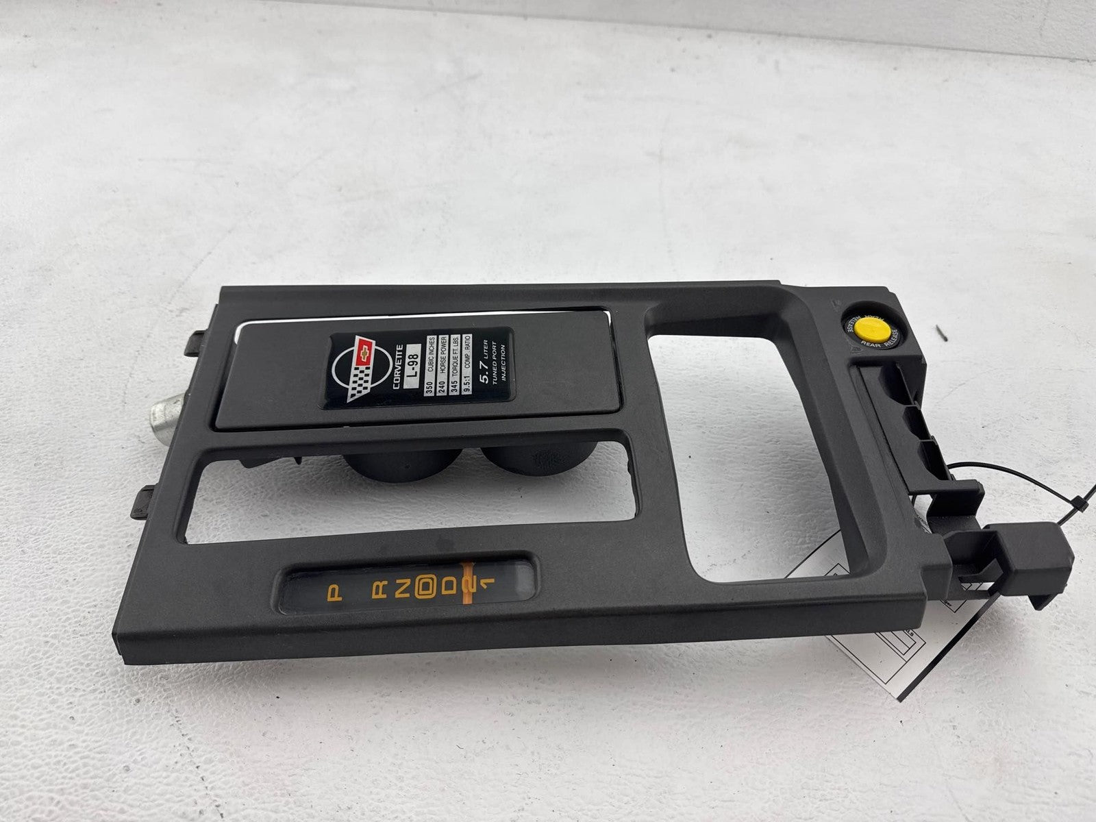 1990-1991 Chevrolet Corvette Shifter Bezel Black Trim OEM