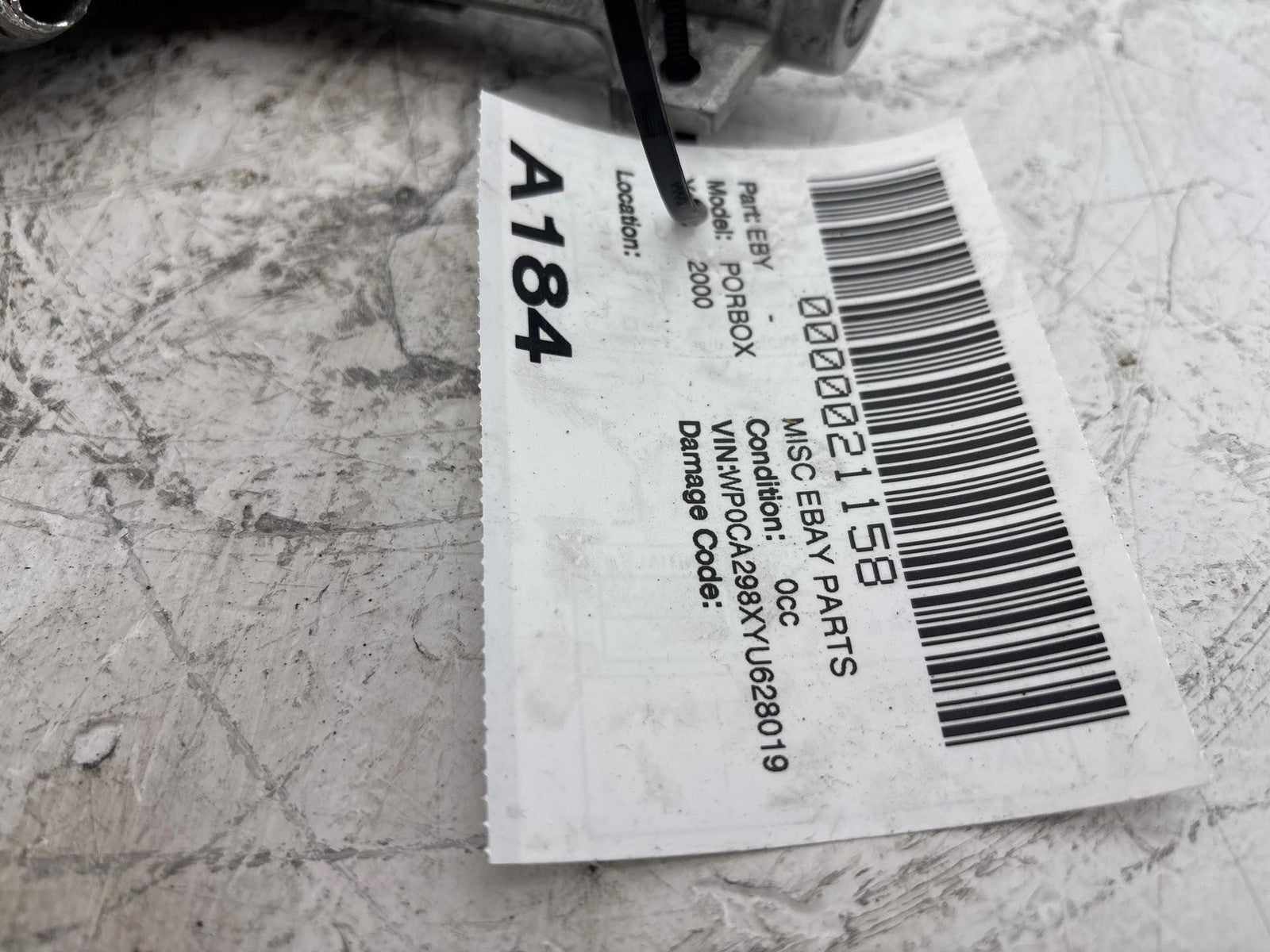 1997 - 2004 Porsche Boxster 986 Ignition Steering Lock Assembly W/ Key OEM