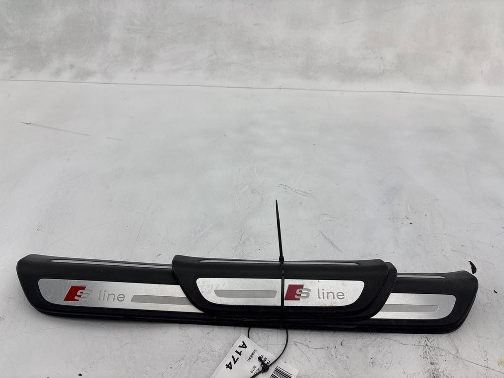 15 - 18 Audi Q3 S-Line Front & Rear / Left & Right Door Sill Scuff Plate Set OEM