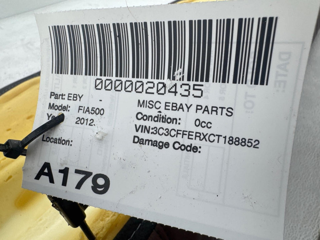 12-15 Fiat 500 Rear Lower Seat Bottom Cushion Oem