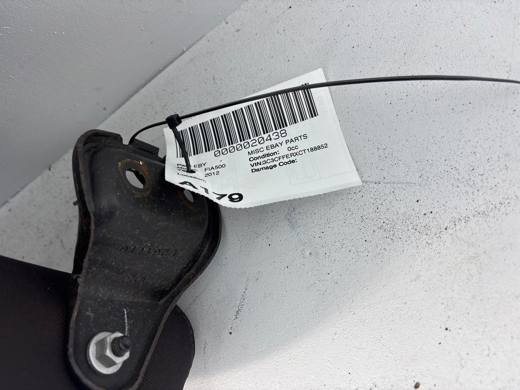 12-15 Fiat 500 Rear Left Seat Bench Upper Cushion Oem