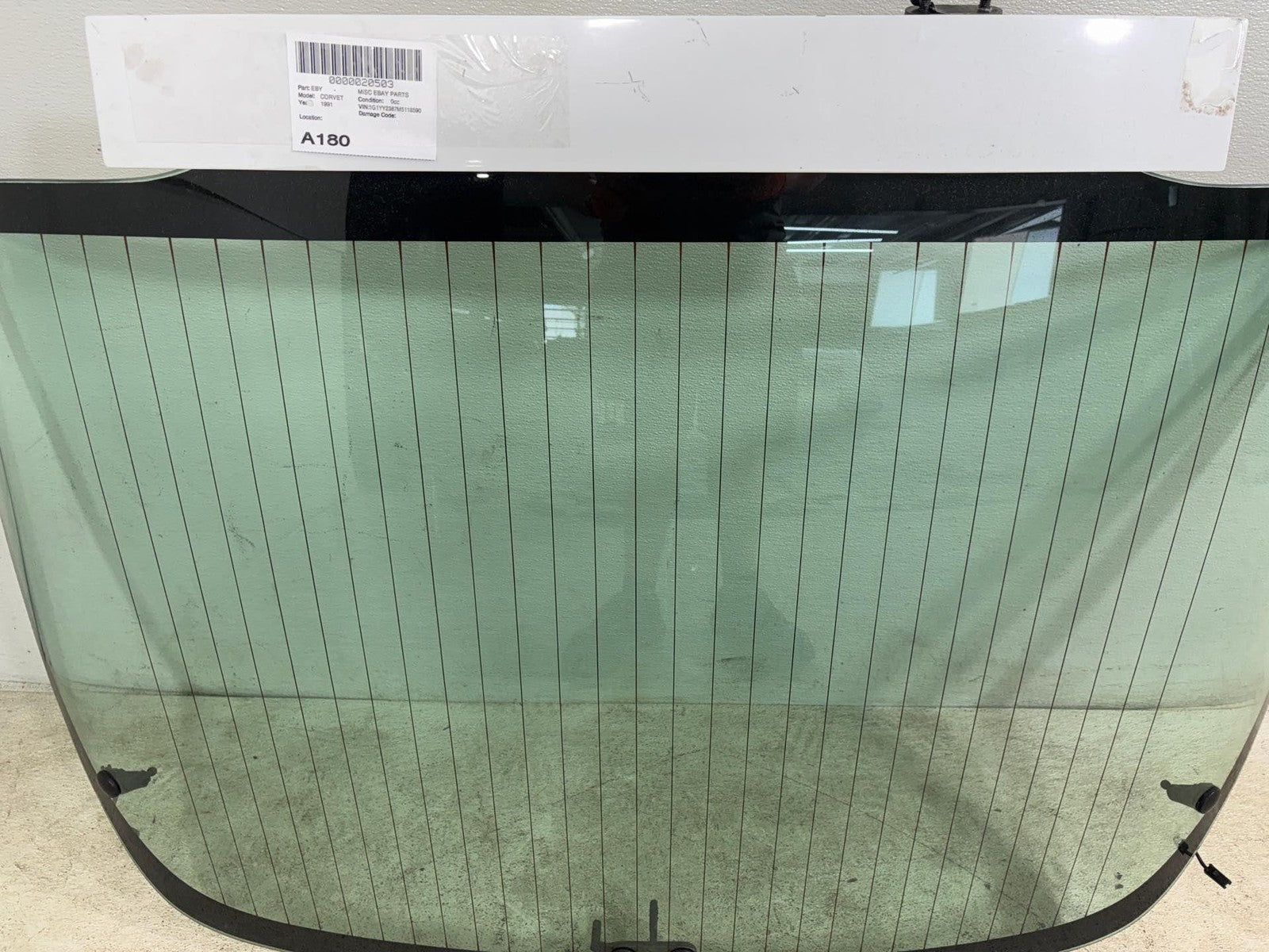 1984-1996 Chevrolet Corvette Rear Back Window Glass Oem