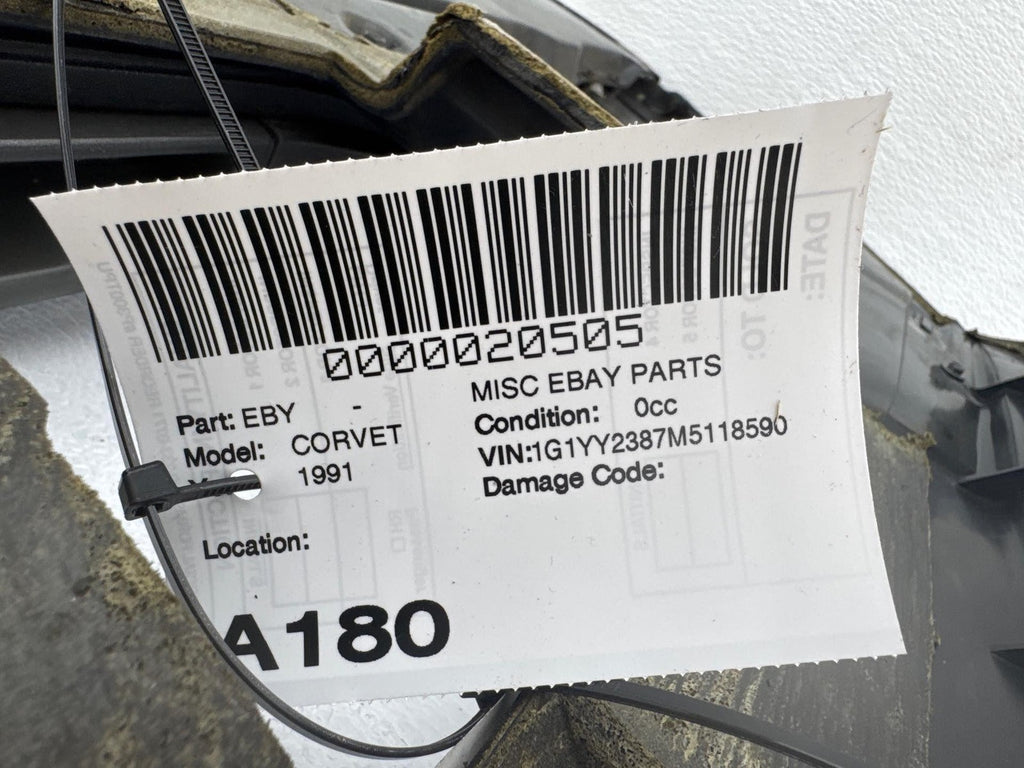 1990-1991 Chevrolet Corvette Front Left Door Panel Trim Cover Oem