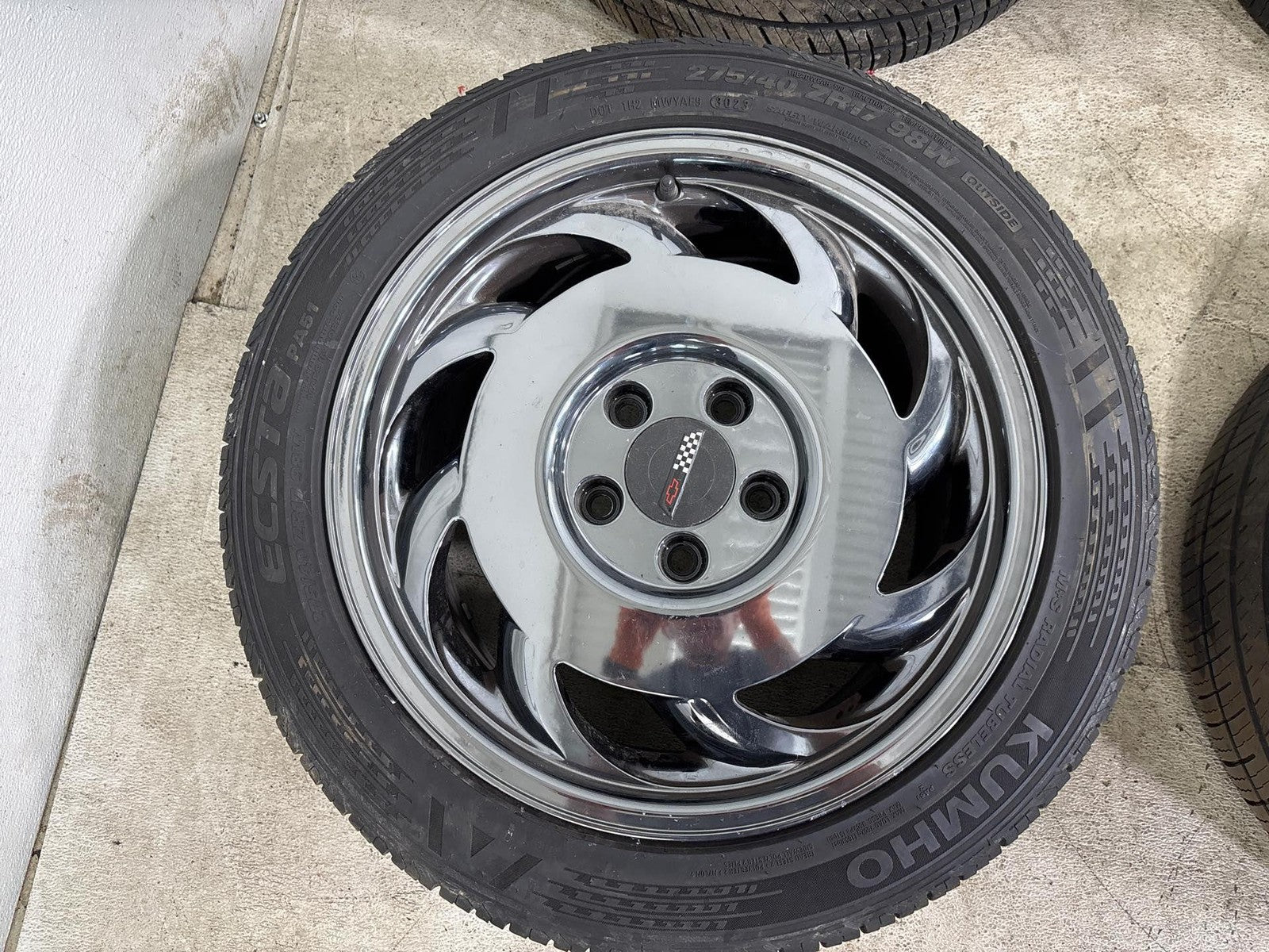 1991-1996 Chevrolet Corvette Wheel Rims & Tires Set Oem