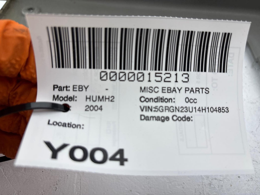 03-07 HUMMER H2 Center Console Top Panel Armrest Surround Trim Cover Oem