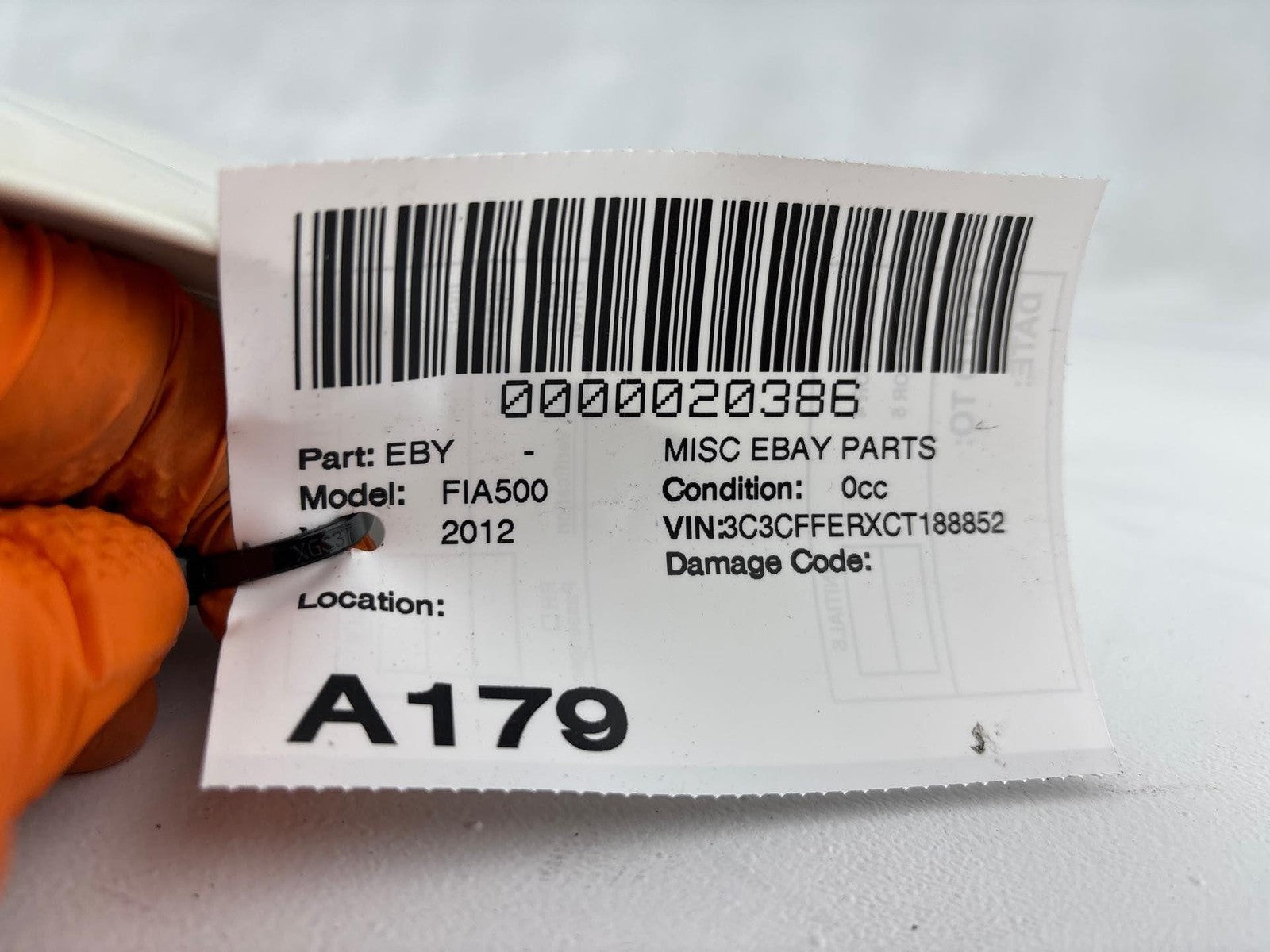 12-17 Fiat 500 Rear Liftgate Tailgate Back Door Shell Panel Oem