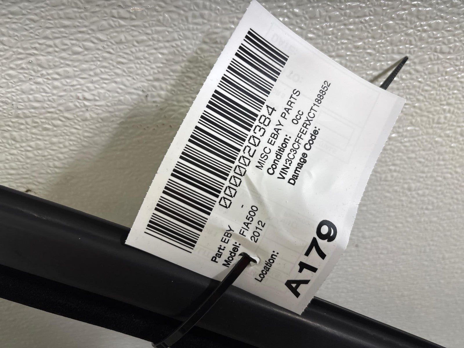 12-17 Fiat 500 Front Right Door Shell Panel Oem