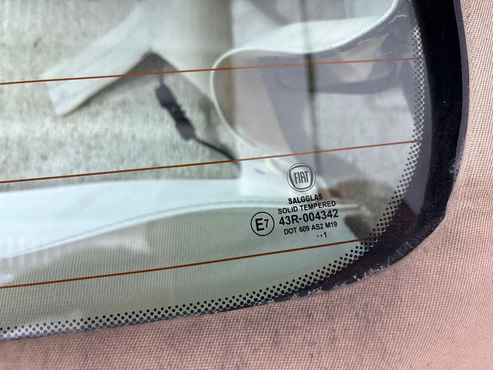 12-17 FIAT 500 ROOF UPPER TOP SOFT OEM