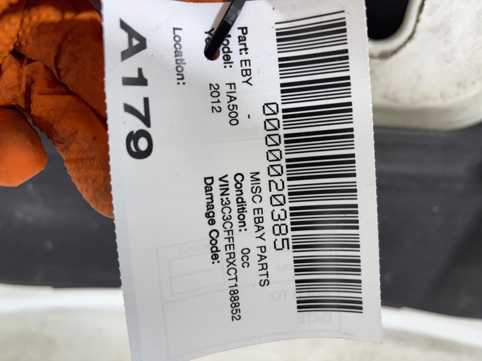 12-17 Fiat 500 Front Hood Shell Cover Panel Oem