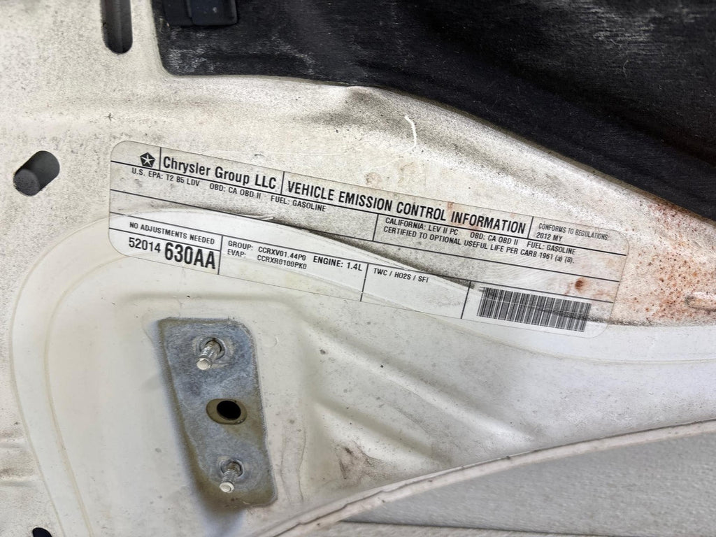 12-17 Fiat 500 Front Hood Shell Cover Panel Oem