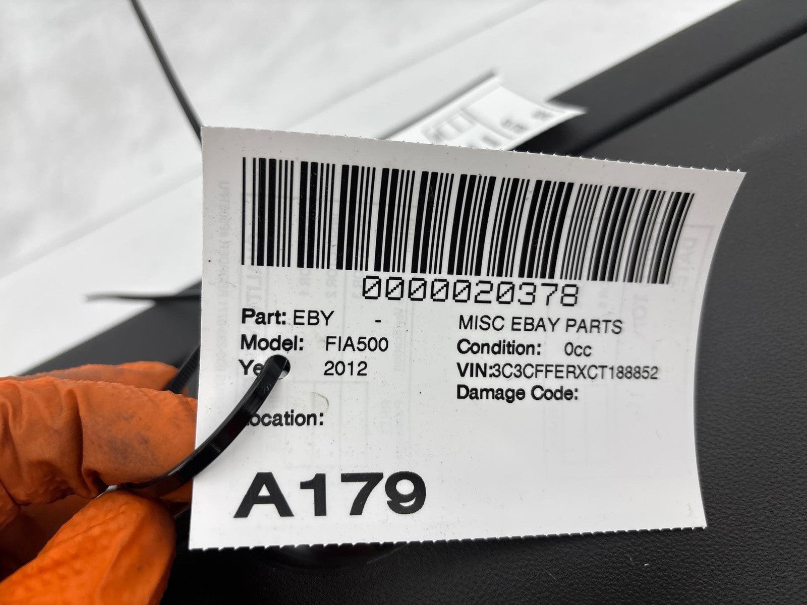 12-18 Fiat 500 Front Right Door Panel Trim Cover Oem