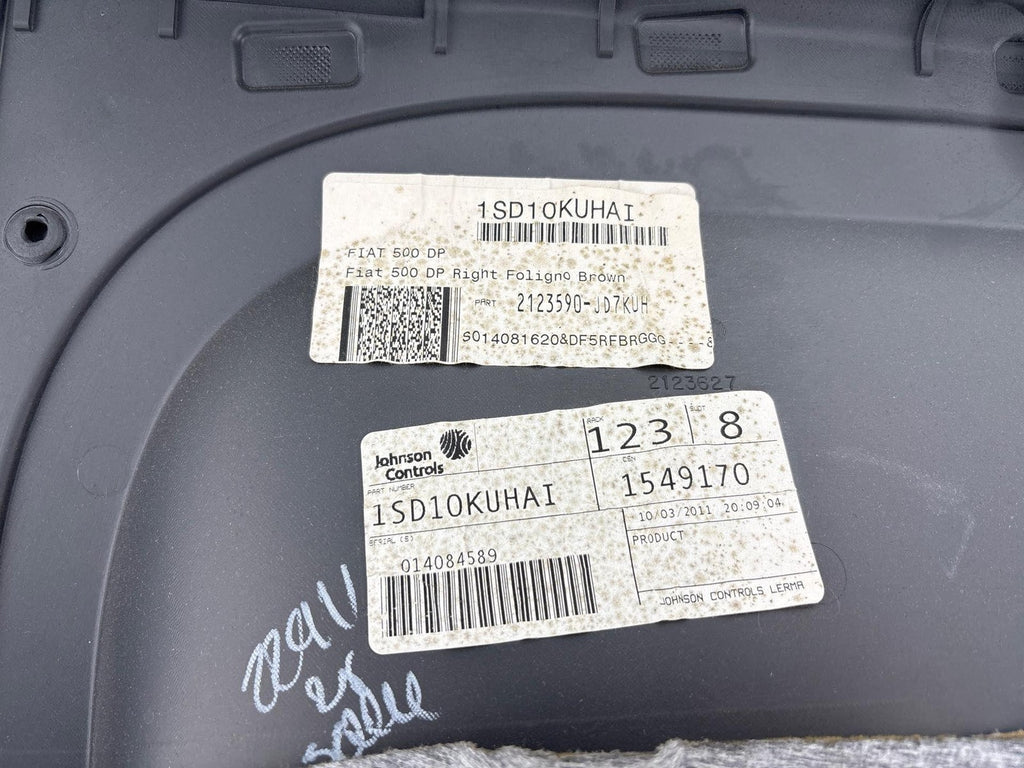 12-18 Fiat 500 Front Right Door Panel Trim Cover Oem