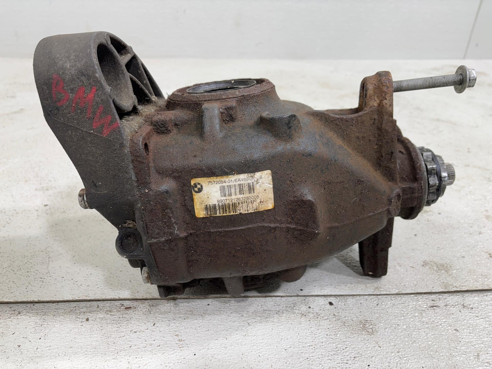 07-13 Bmw E82 E90 E92 Rear Automatic Axle Differential Carrier Ratio 3.46 Oem