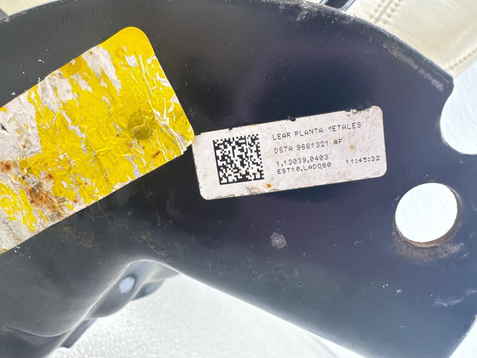 17-20 Lincoln Mkz Rear Left Driver Upper Back Seat Cushion Cover