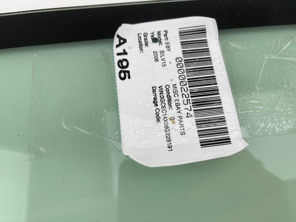 1999-2007 Chevrolet Silverado 1500 Rear Windshield Back Window Glass OEM