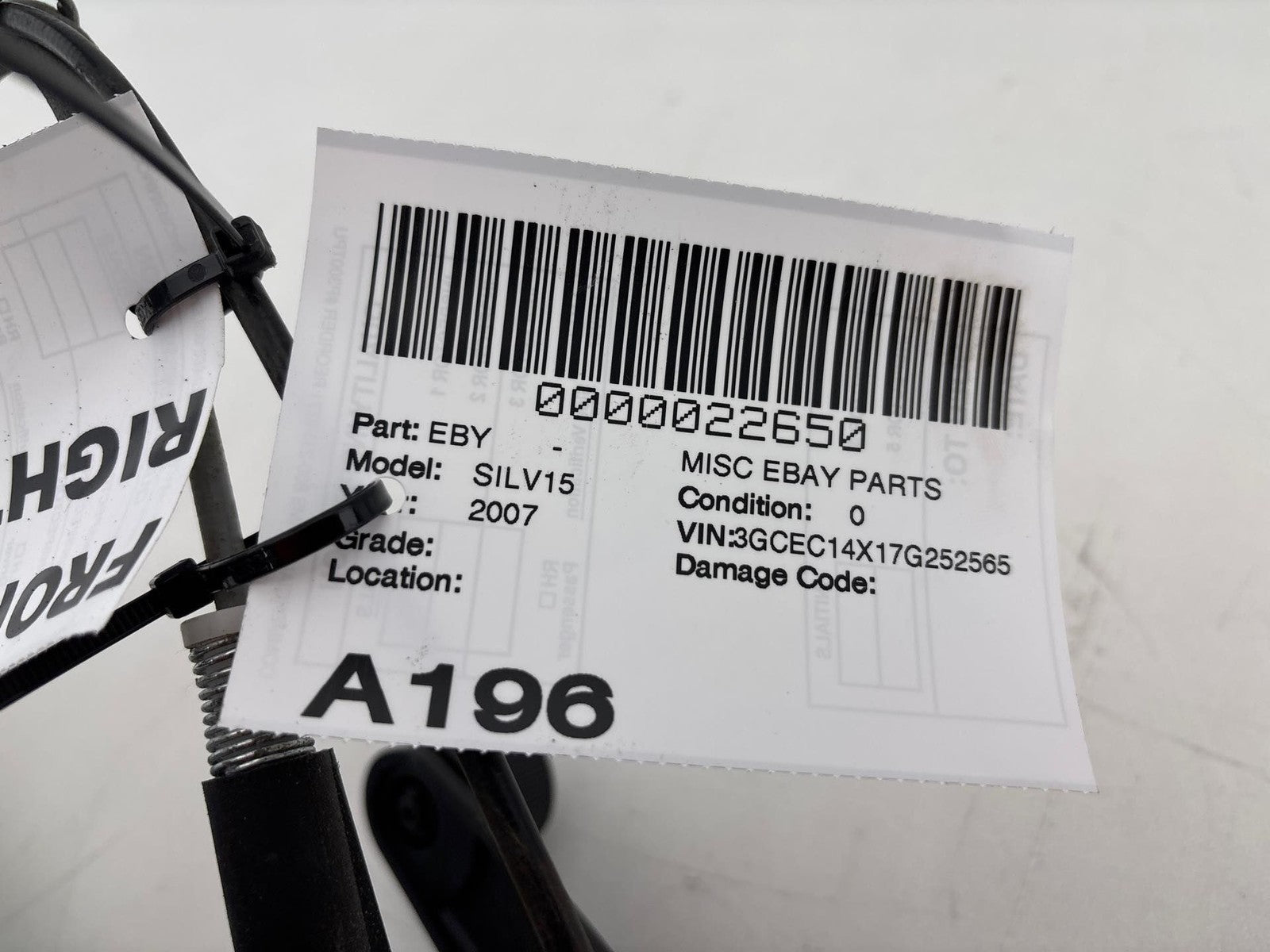 1999-2007 Chevrolet Silverado 1500 Front Right Door Window Regulator OEM